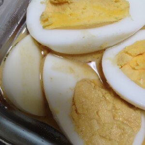 ソース味の煮卵